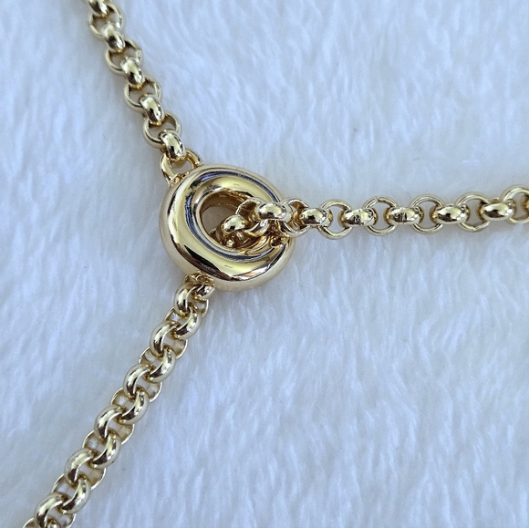 Happily😄 Grey🩶 Gold💛 Lariat Necklace - NWT - Picture 14 of 16